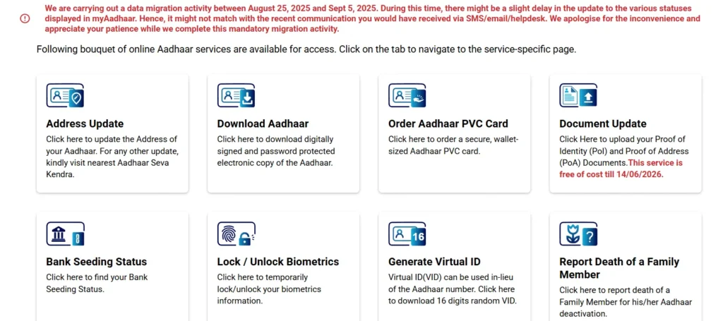 Order Aadhaar PVC Card from the Official Website